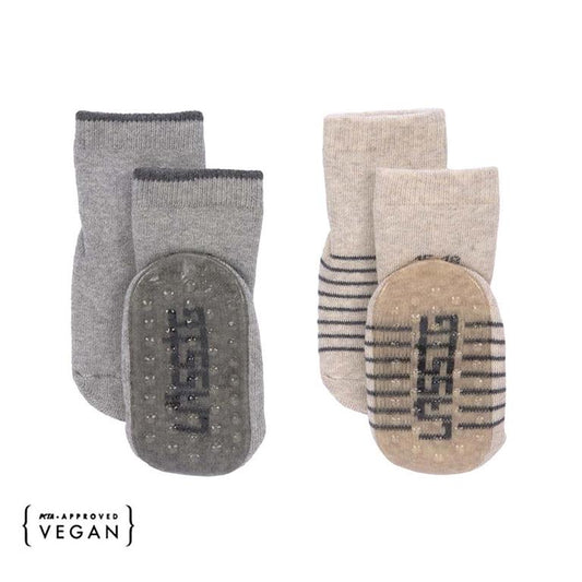 Pack 2 meias antiderrapantes - Cinza